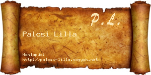 Palcsi Lilla névjegykártya