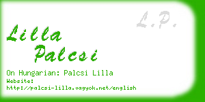 lilla palcsi business card